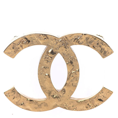 Chanel Metal Large CC Brooch Gold 1 of 5