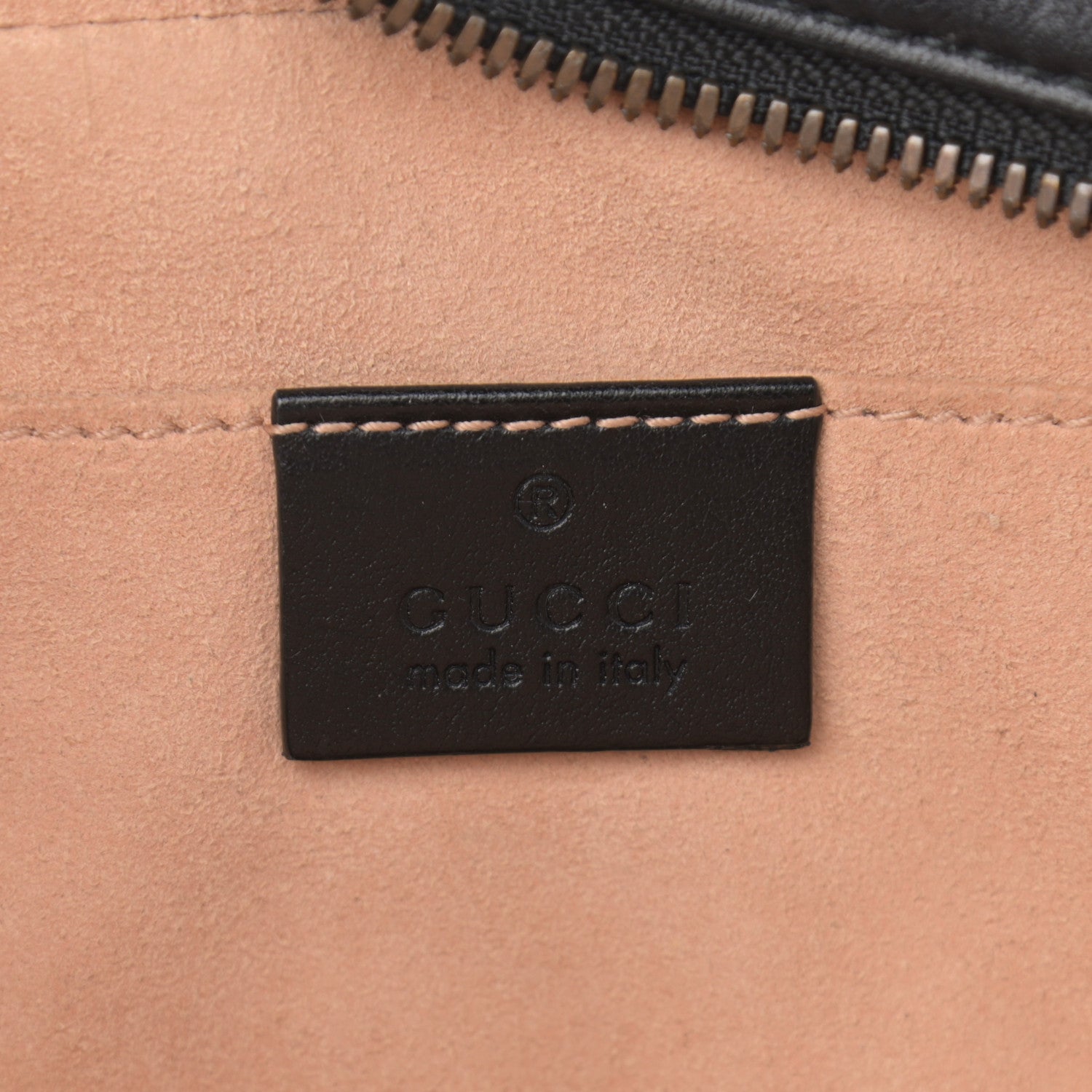 Gucci Calfskin Matelasse Small GG Marmont Chain Shoulder Bag Black 6 of 10