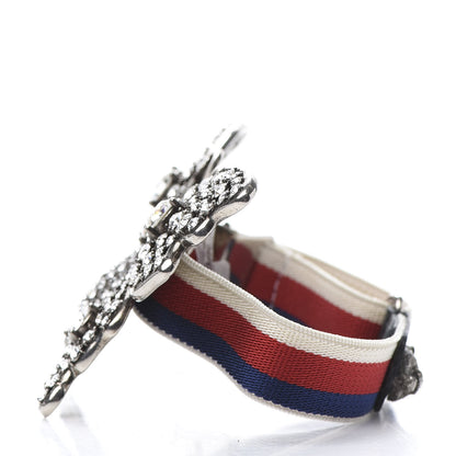 Gucci Web Crystal Butterfly Bracelet 3 of 7