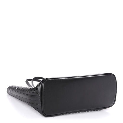 Prada Saffiano Perforated Tote Black 4 of 11