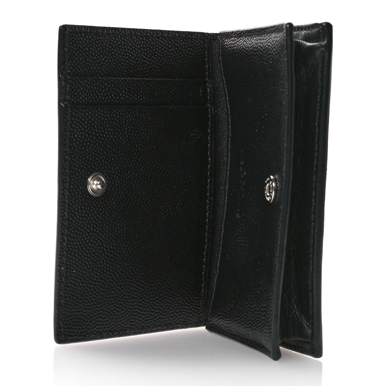 Saint Laurent Grain De Poudre Business Card Case Black 5 of 8
