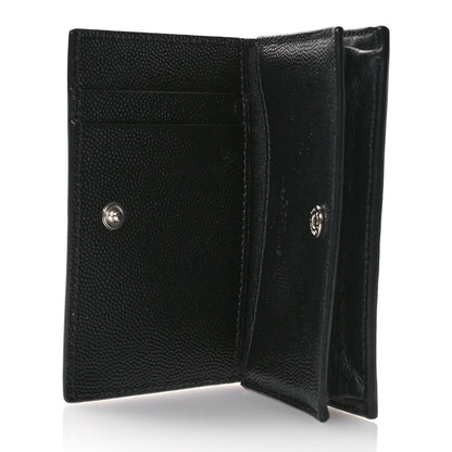 Saint Laurent Grain De Poudre Business Card Case Black 5 of 8