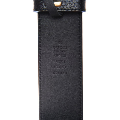 Gucci Textured Calfskin Double G 40mm Belt 100 40 Black 4 of 6
