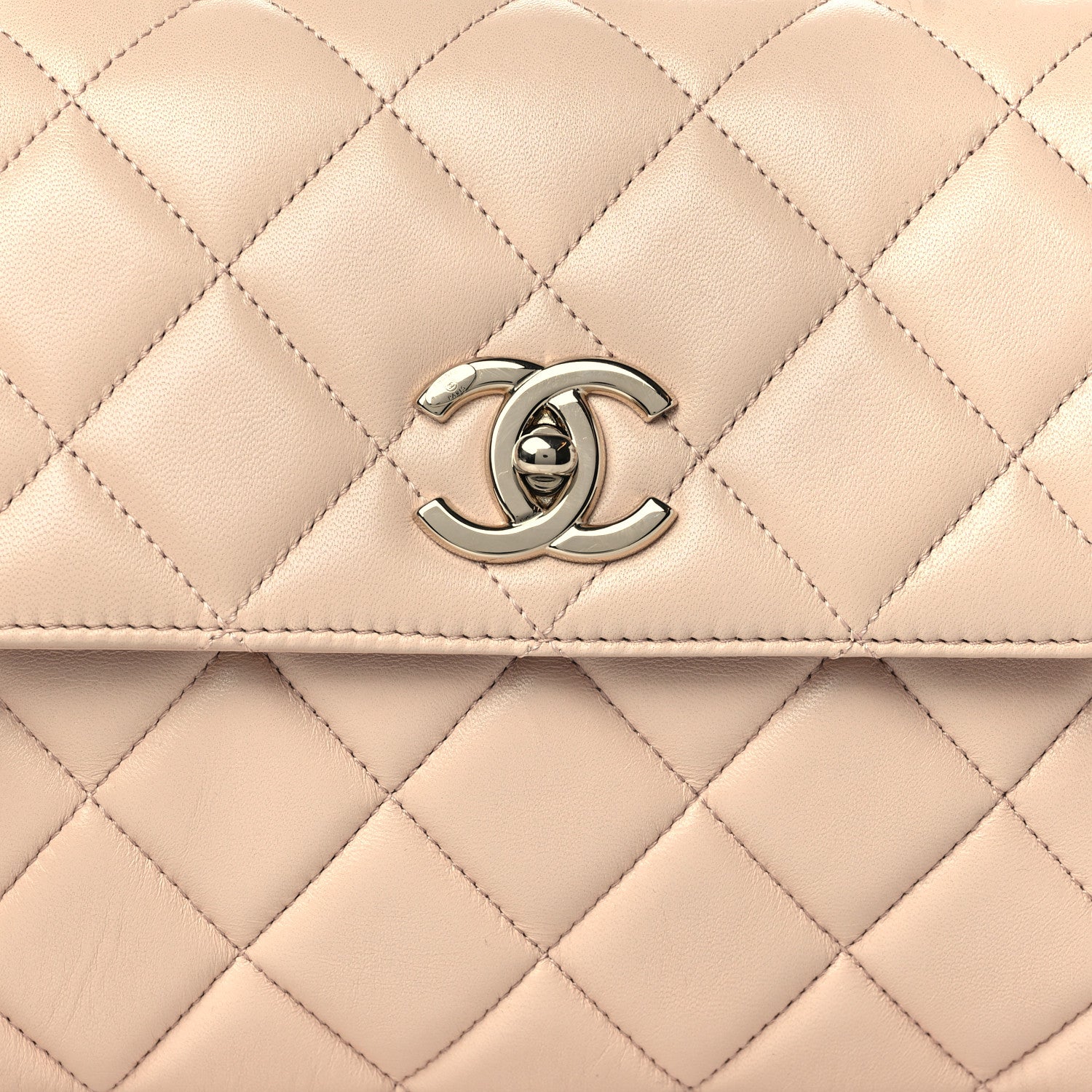 Chanel Lambskin Quilted Small Trendy CC Dual Handle Flap Bag Light Beige 8 of 10