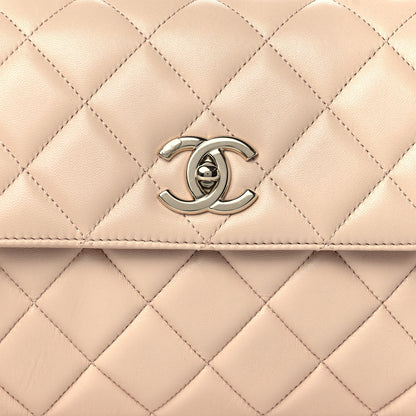 Chanel Lambskin Quilted Small Trendy CC Dual Handle Flap Bag Light Beige 8 of 10