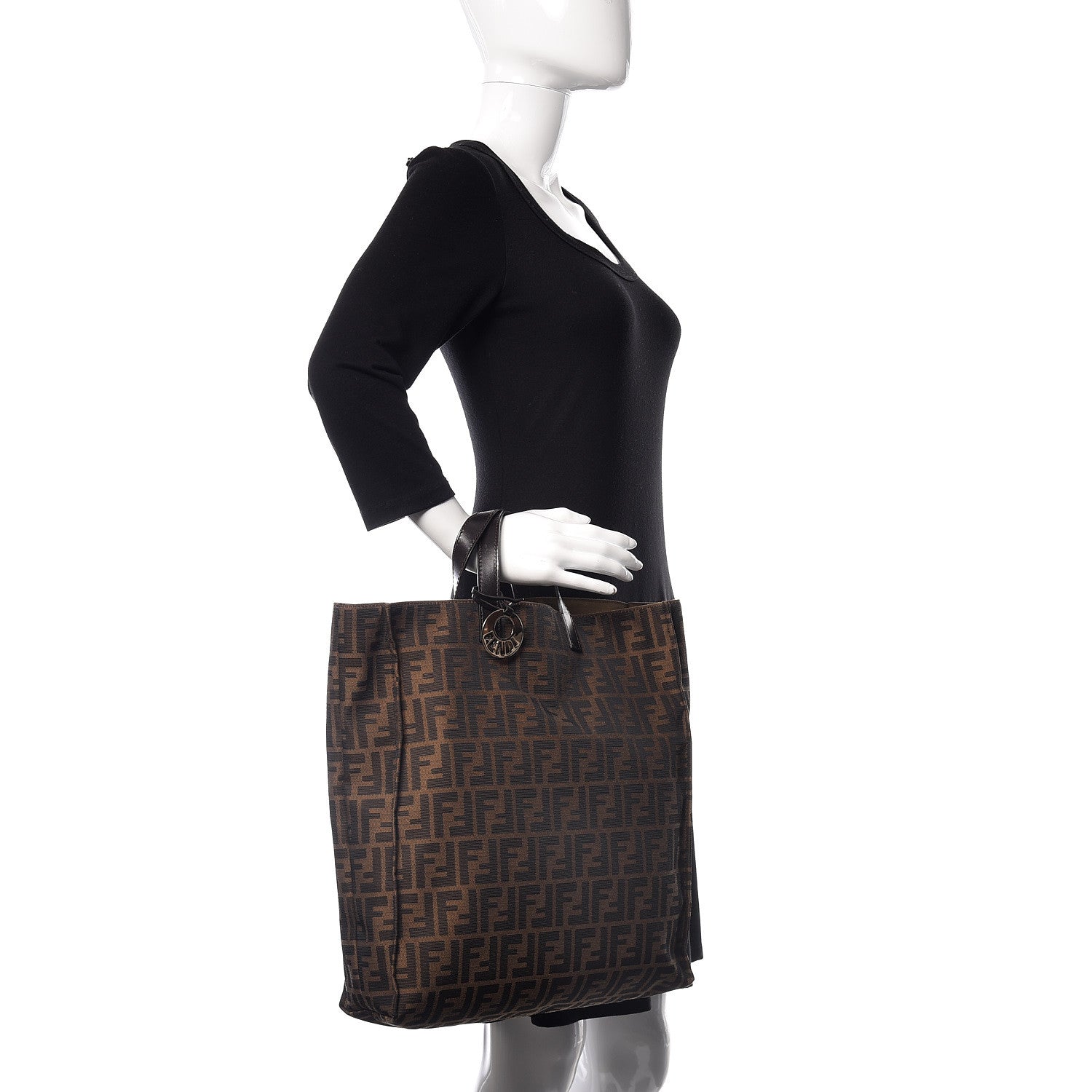Fendi Zucca Shopping Tote Tobacco 2 of 9