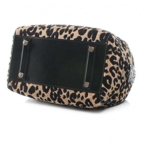Jacquard Velvet Leopard Print Stephen Sprouse Speedy