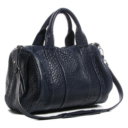 Alexander Wang Pebbled Lambskin Rocco Midnight 3 of 7