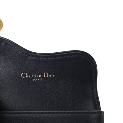 Christian Dior Oblique Saddle Card Holder Blue 5 of 5