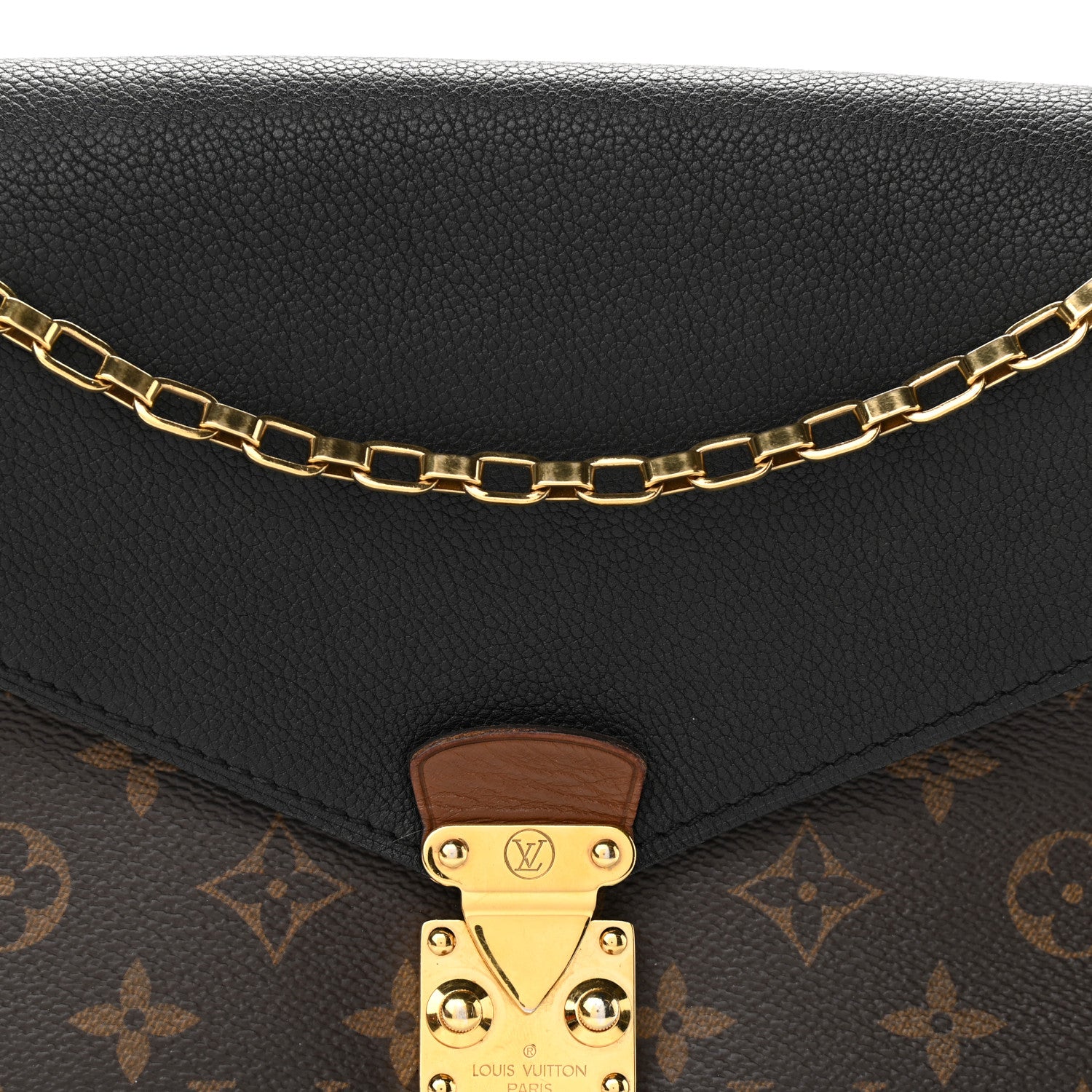 Louis Vuitton Monogram Pallas Chain Black 9 of 13