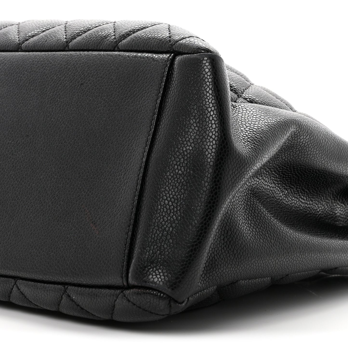 Caviar Quilted Grand Shopping Tote GST Black