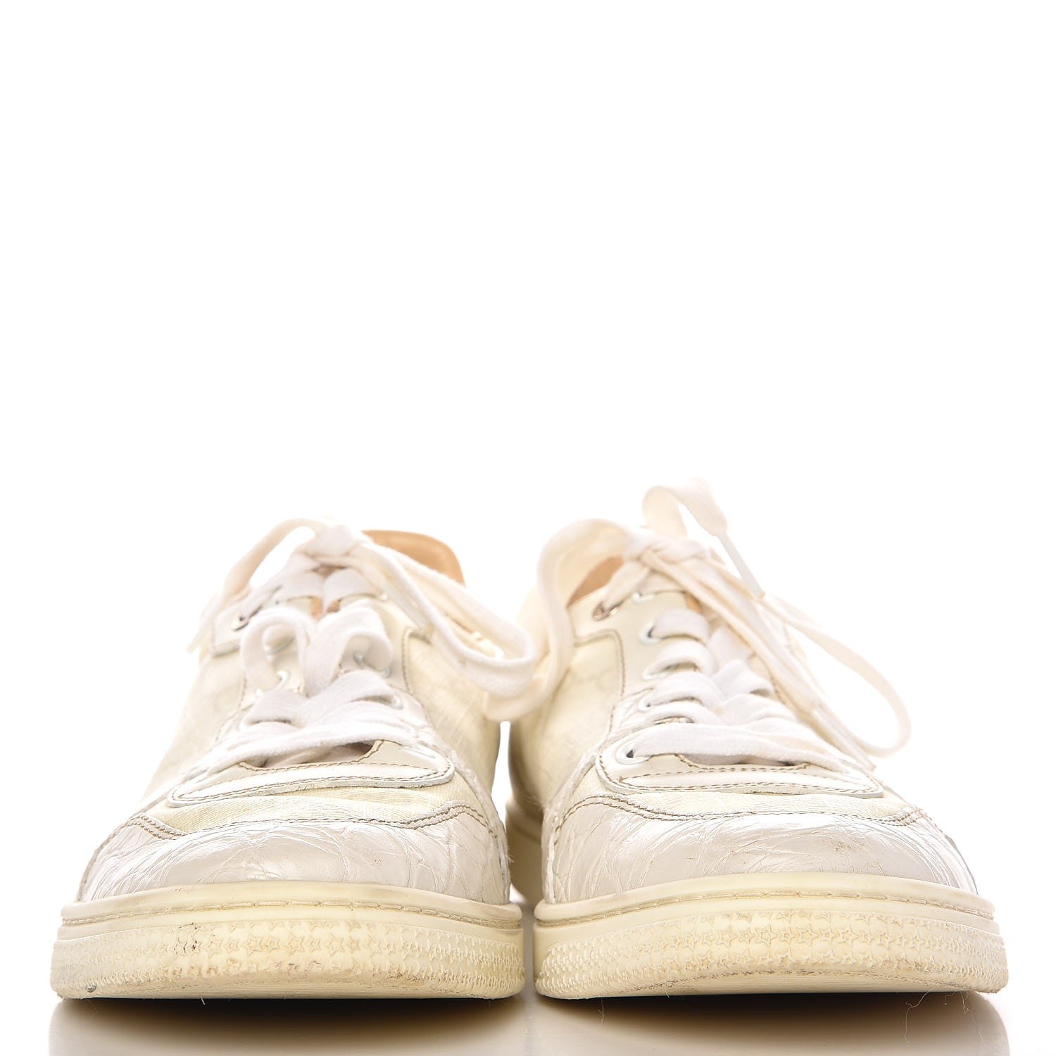 Gucci GG Plus Monogram Alligator Coda Low Sneakers 39.5 White 2 of 15