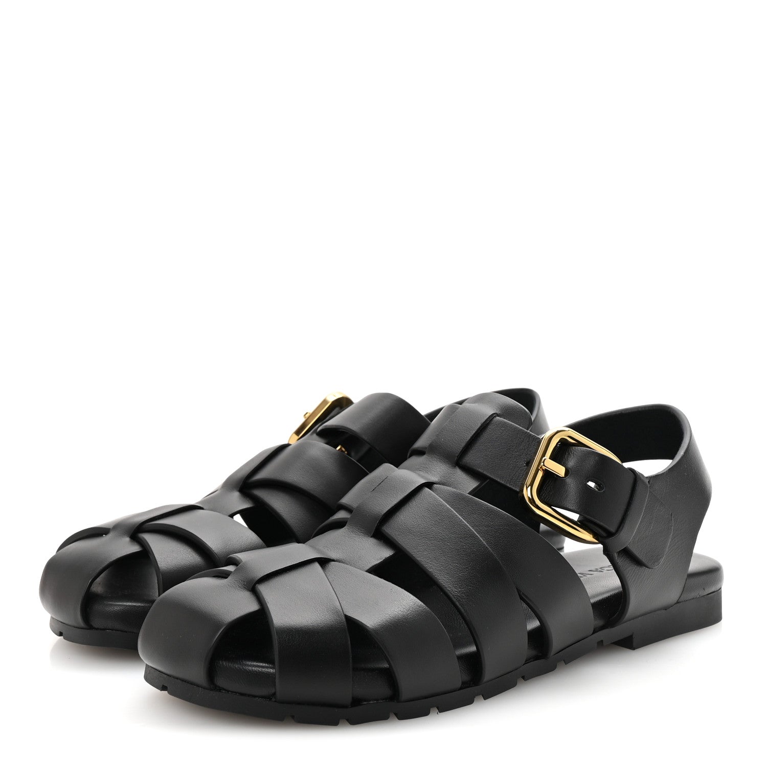 Bottega Veneta Calfskin Alfie Sandals  38 Black 4 of 9