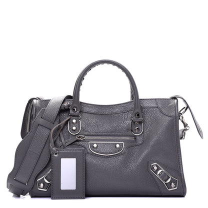 Balenciaga Chevre Silver Metallic Edge Hardware S City Gris Acier 1 of 15