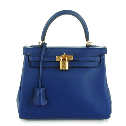 Hermes Swift Kelly Retourne 25 Bleu Saphir 1 of 3