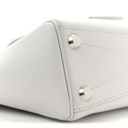 Balenciaga Smooth Calfskin Mini Bel Air Carry All Bag White 9 of 10