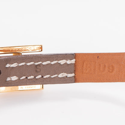 Hermes Swift Hapi 3 MM Triple Tour Bracelet S Etoupe 4 of 5