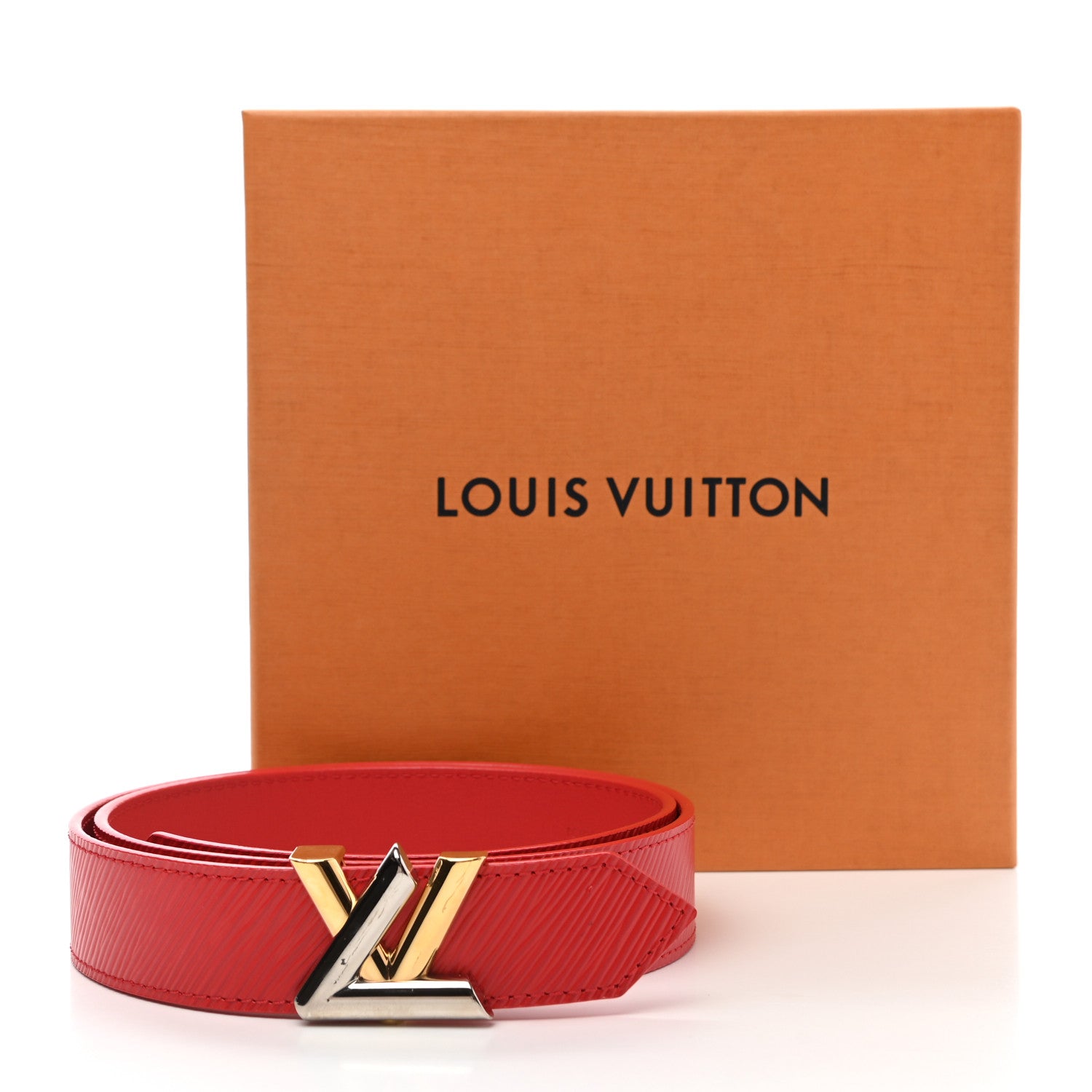 Louis Vuitton Epi 30mm LV Twist Belt 80 32 Coquelicot 9 of 9