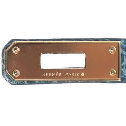 Hermes Shiny Porosus Crocodile Kelly Cut Pochette Colvert 18 of 23