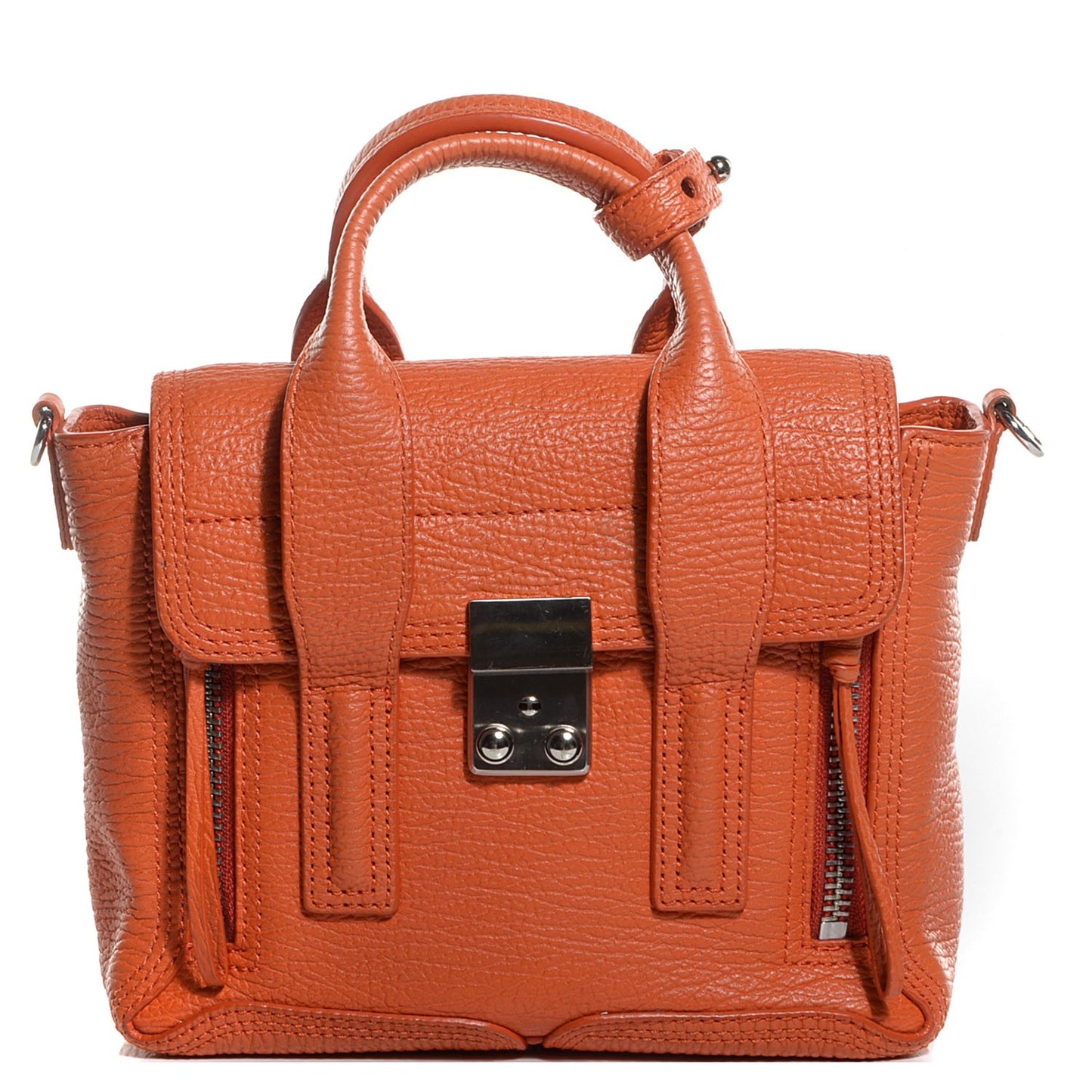 3.1 Leather Mini Pashli Satchel Mandarin