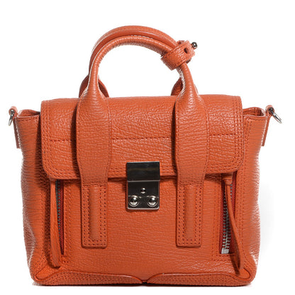 3.1 Phillip Lim 3.1 Leather Mini Pashli Satchel Mandarin 1 of 14