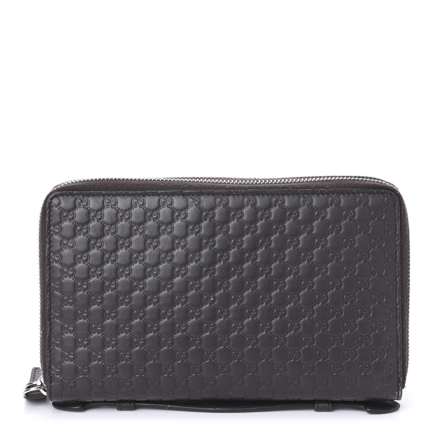 Gucci Soft Microguccissima Zip Around Top Handle Travel Wallet Loess 1 of 12