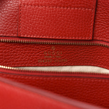 Gucci Dollar Calfskin Medium Swing Tote Red 6 of 14