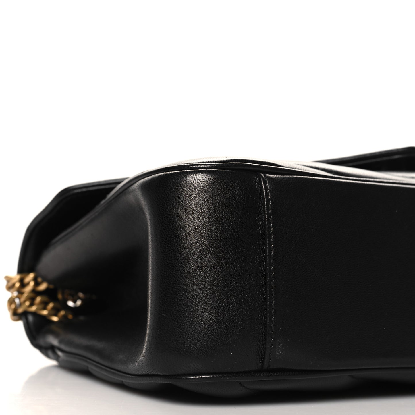 Lambskin Chevron Quilted Medium Loulou Black
