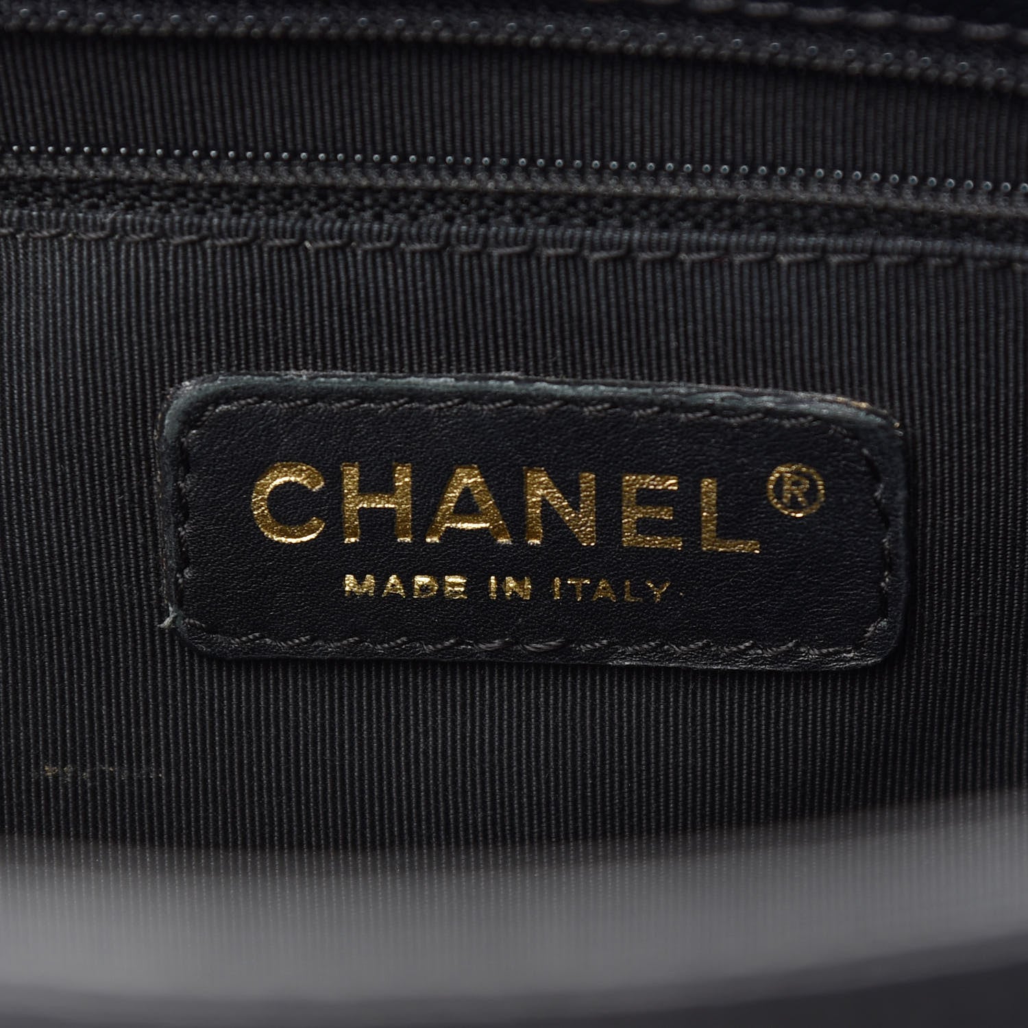 Chanel Calfskin Cerf Executive Shopper Tote Black 7 of 12