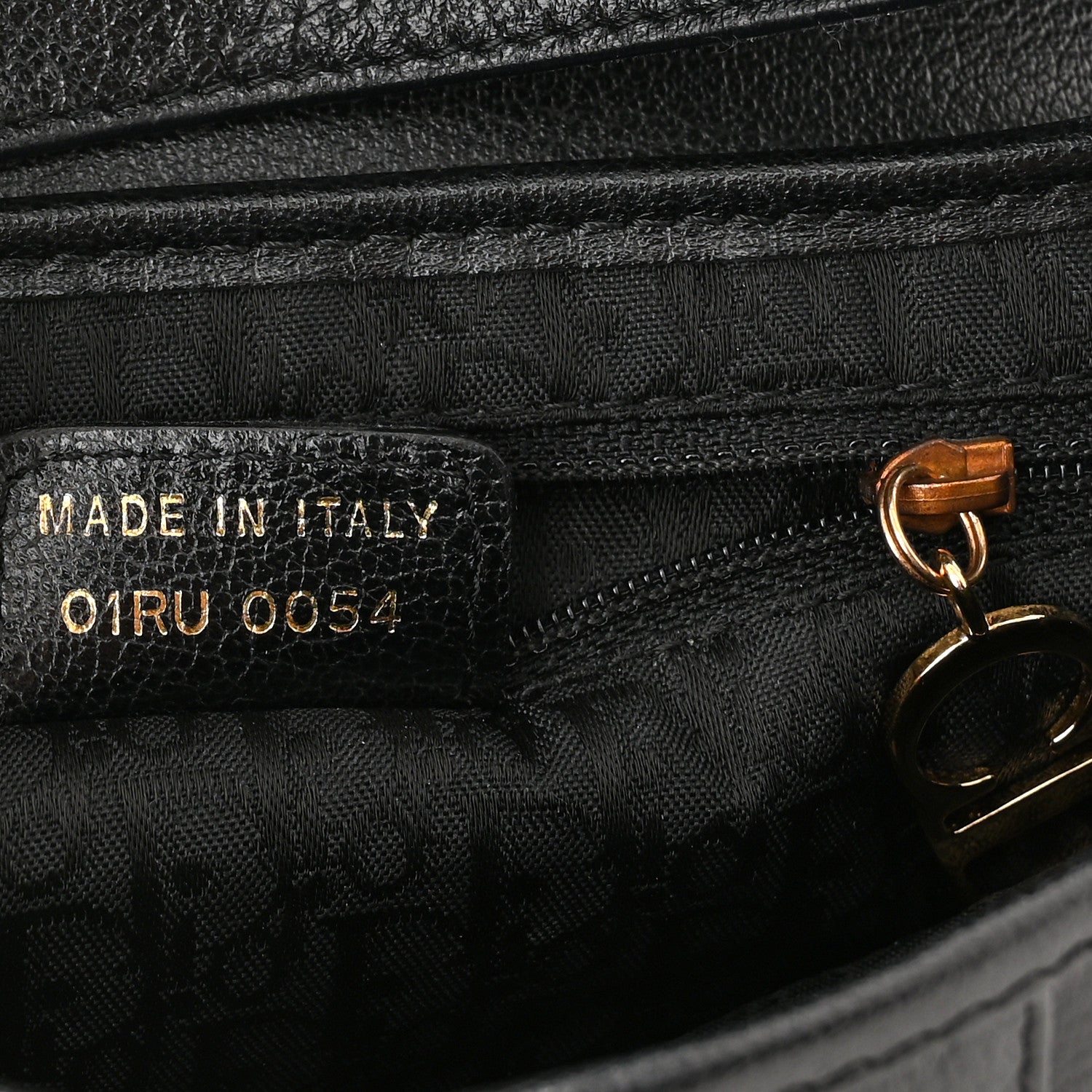 Christian Dior Shiny Goatskin Saddle Bag Black 7 of 11