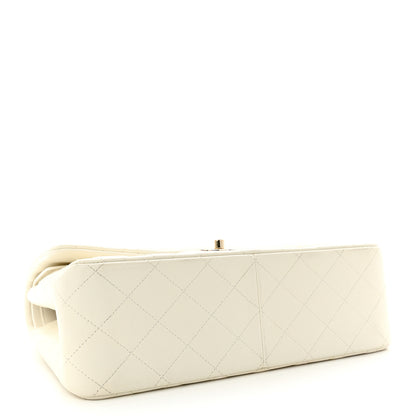 Chanel Caviar Quilted Jumbo Double Flap White 4 of 14
