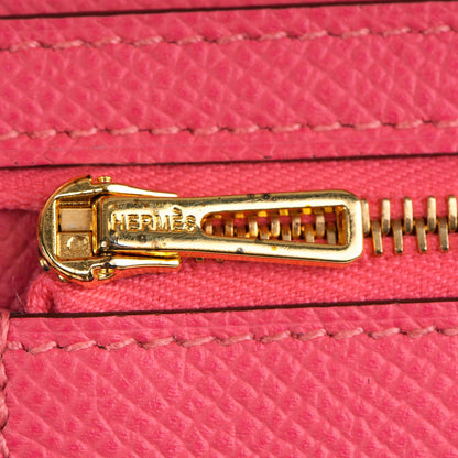 Hermes Epsom Tri-Fold Bearn Wallet Rose Azalee 8 of 13