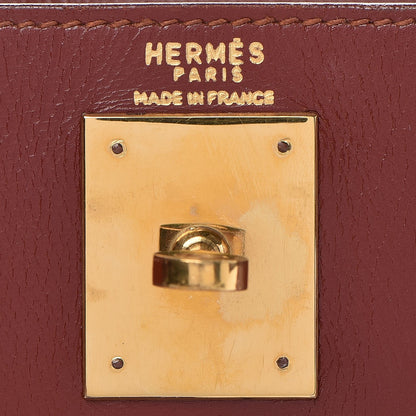 Hermes Box Kelly Retourne 28 Rouge H 24 of 37