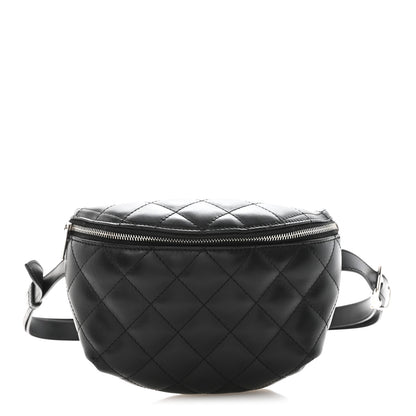 Chanel Calfskin Quilted Waist Belt Bag Black 1 of 15
