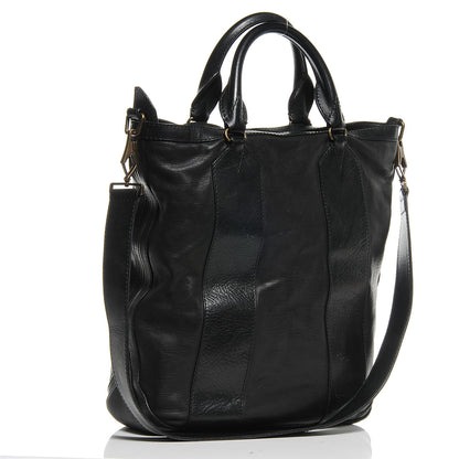 Burberry Vintage Washed Leather Medium Bonington Tote Black 3 of 8