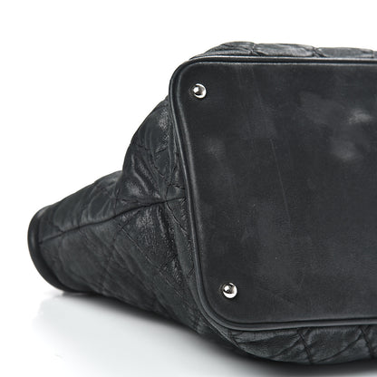 Chanel Iridescent Calfskin Quilted Sea Hit Tote Black 8 of 14