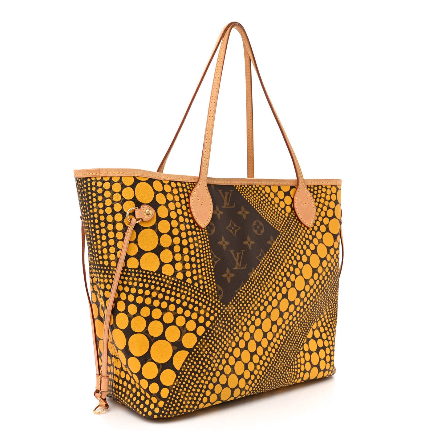 Monogram Kusama Waves Neverfull MM Yellow