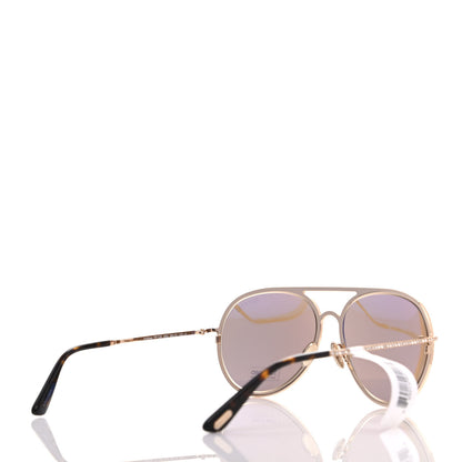 Tom Ford Crystal Embellished Antibes Sunglasses Gold 4 of 8