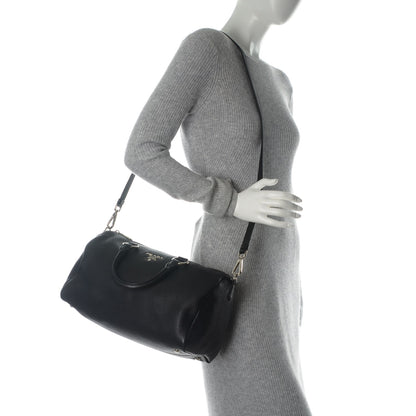Prada Vitello Daino Satchel Nero Black 2 of 8