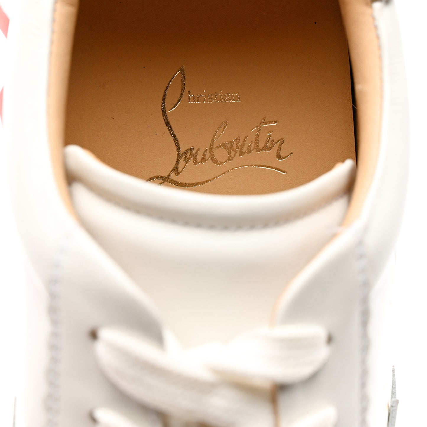 Calfskin Neoprene Womens Loubishark Sneakers 40 White