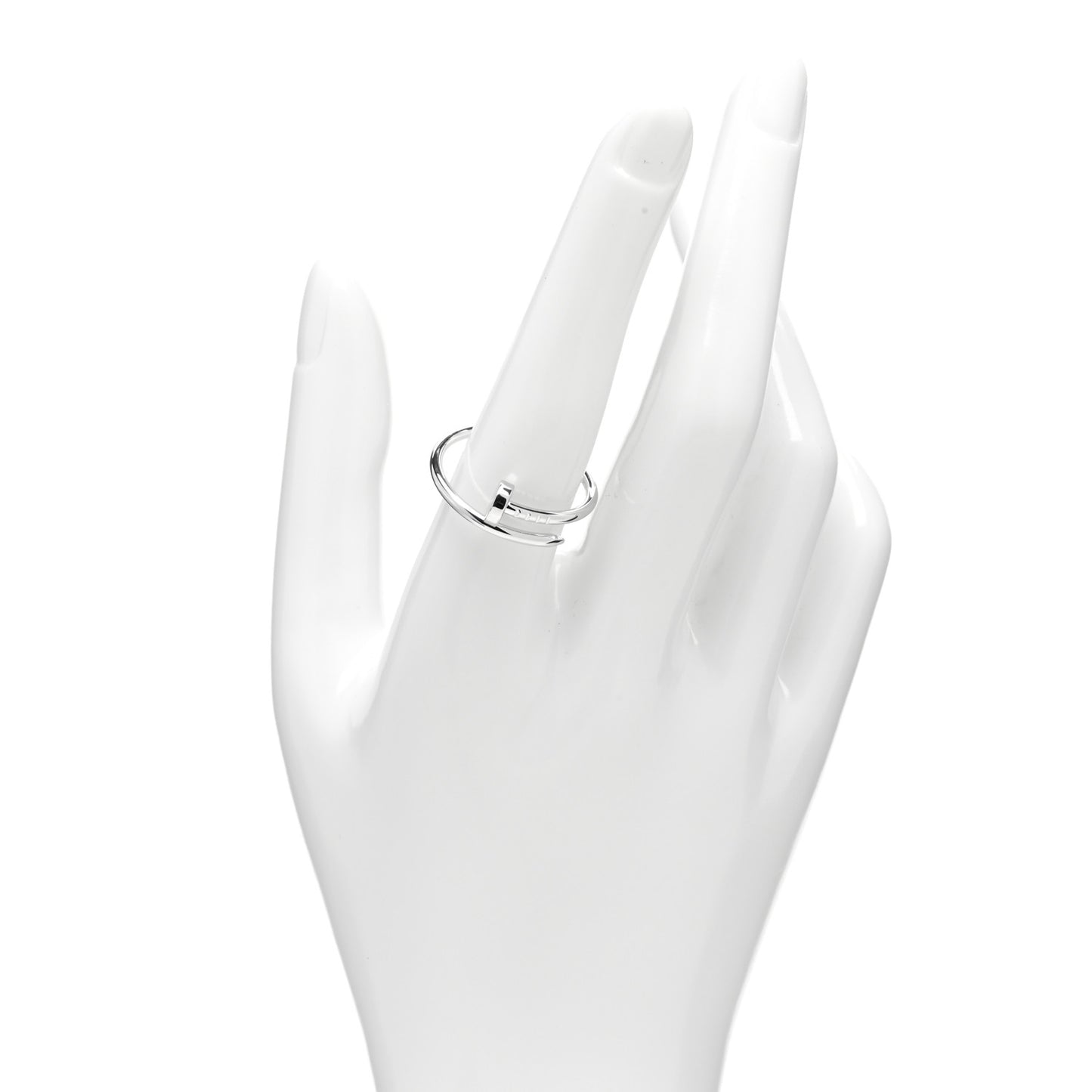 18K White Gold Small Juste Un Clou Ring 58 8.25