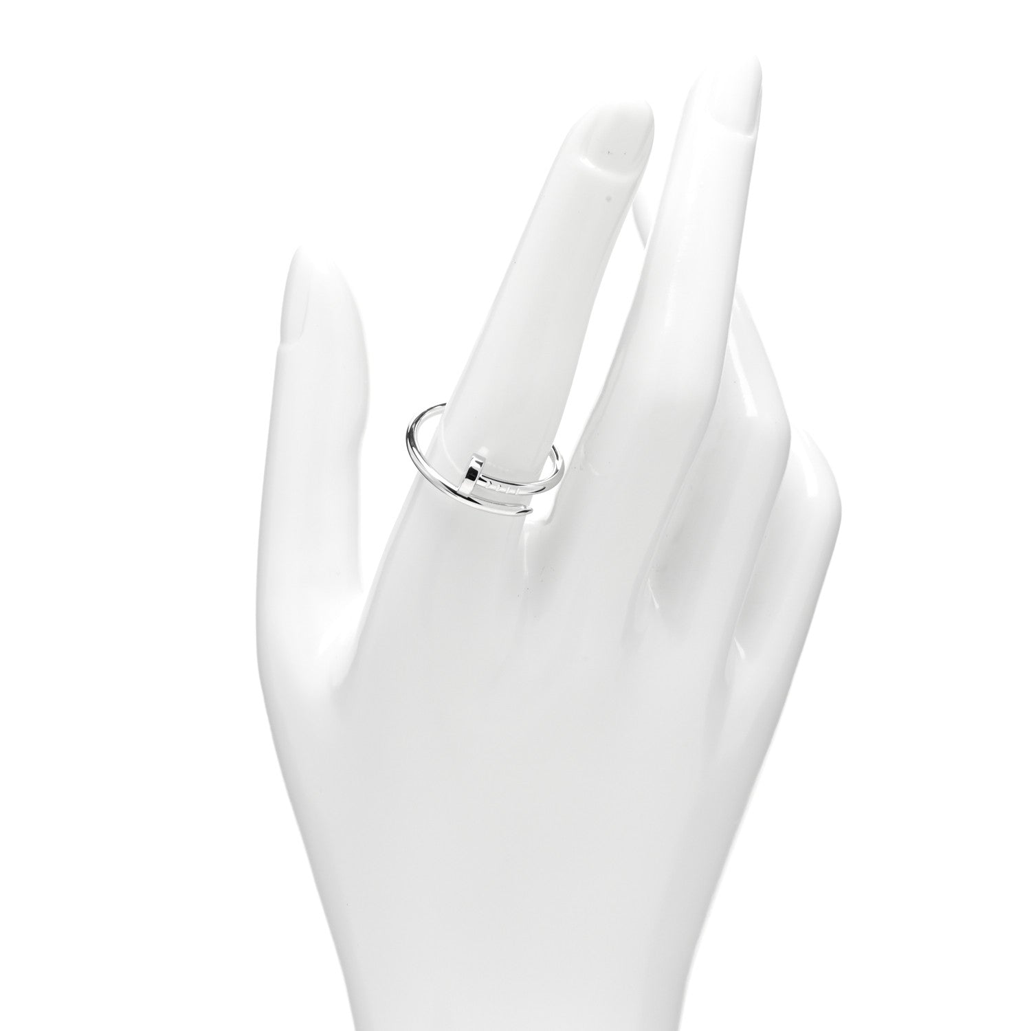 Cartier 18K White Gold Small Juste Un Clou Ring 58 8.25 2 of 4