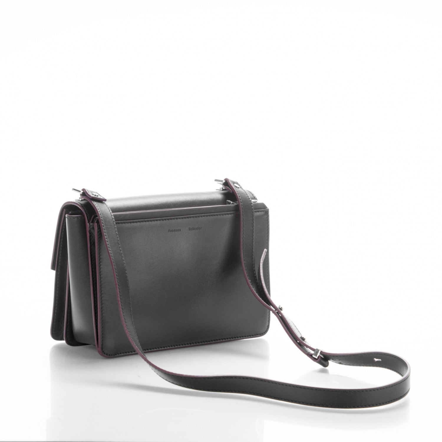 Proenza Schouler Calfskin Hava Shoulder Bag Black 3 of 7