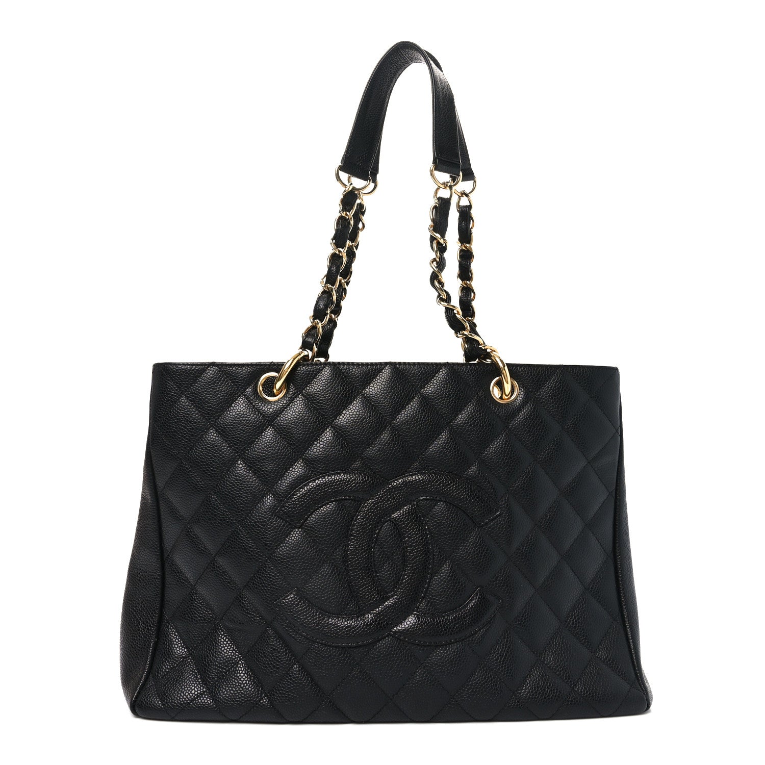 Chanel Caviar Quilted Grand Shopping Tote GST Black 1 of 12