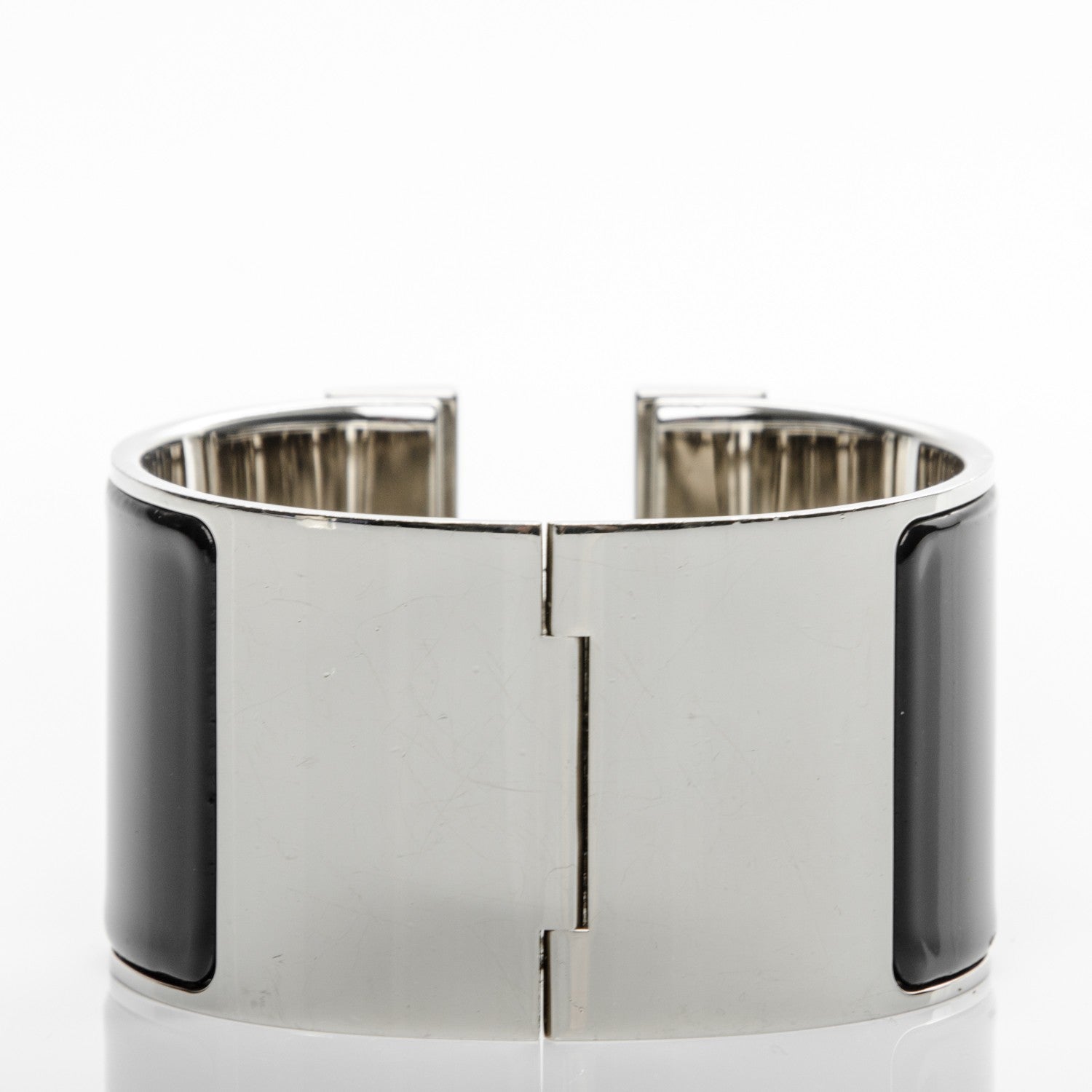 Hermes Enamel Extra Wide Clic Clac H Bracelet PM Black 3 of 5
