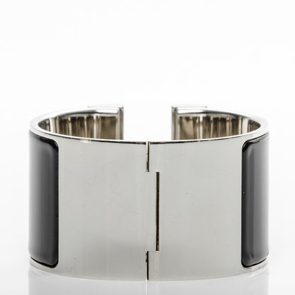 Hermes Enamel Extra Wide Clic Clac H Bracelet PM Black 3 of 5