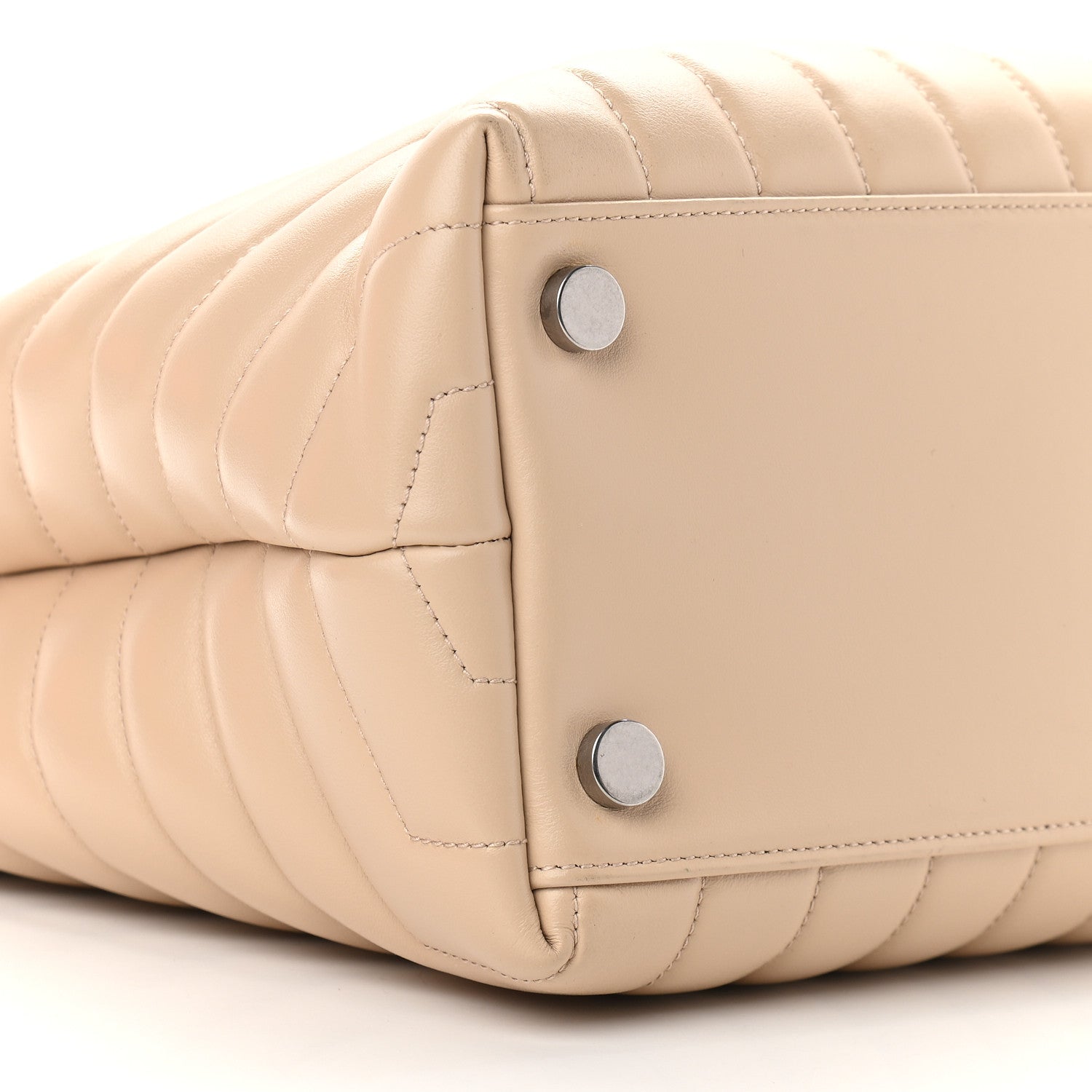 Saint Laurent Calfskin Y Quilted Monogram Large Loulou Shopper Nude Powder 7 of 9