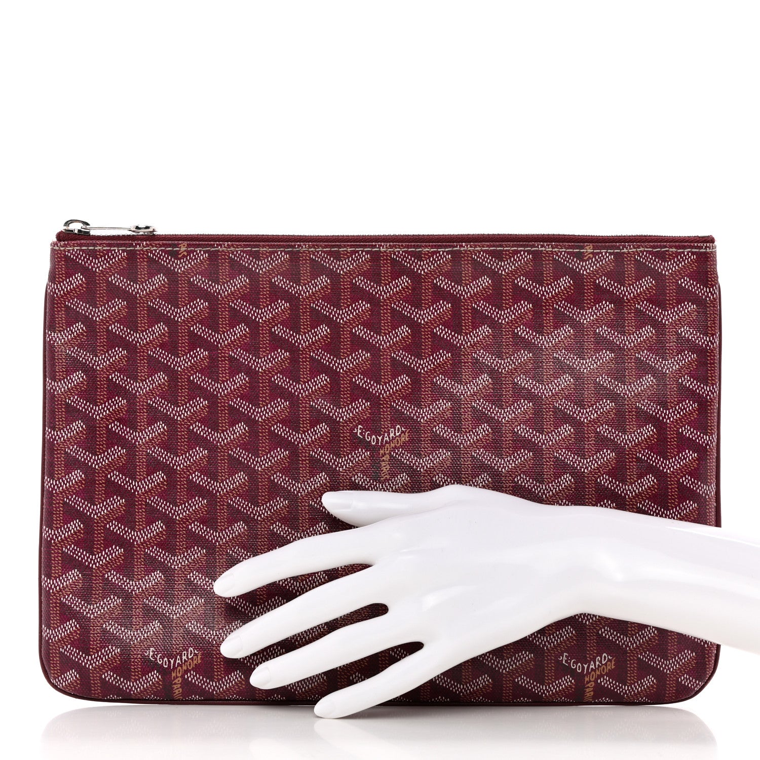 Goyard Goyardine Senat Pochette MM Burgundy 2 of 10