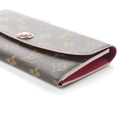 Louis Vuitton Monogram Bloom Flower Emilie Wallet Fuchsia 7 of 10