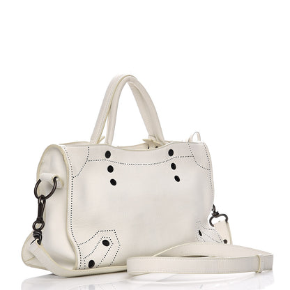 Balenciaga Veau Soyeux Perforated Blackout Hardware S City White 4 of 16